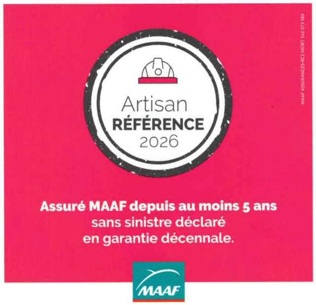 Assuré MAAF, Artisan Référence 2026, garantie décennale